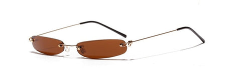 90s Sunglasses Gold Brown